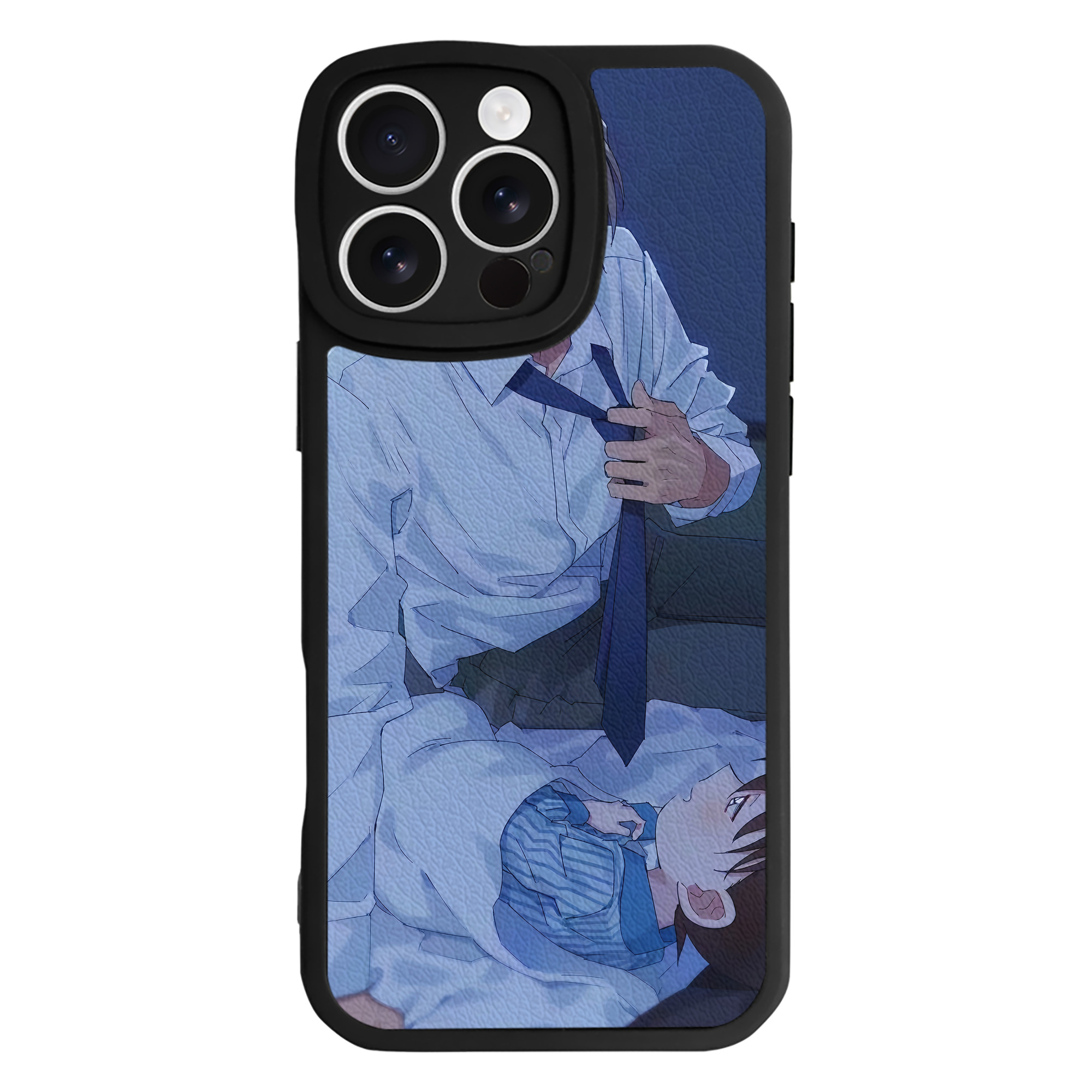 （画像用） 名探偵コナン Detective Conan 【iPhone 16シリーズ対応】シリコンスマホケース（レザー調） 材質：シリコン